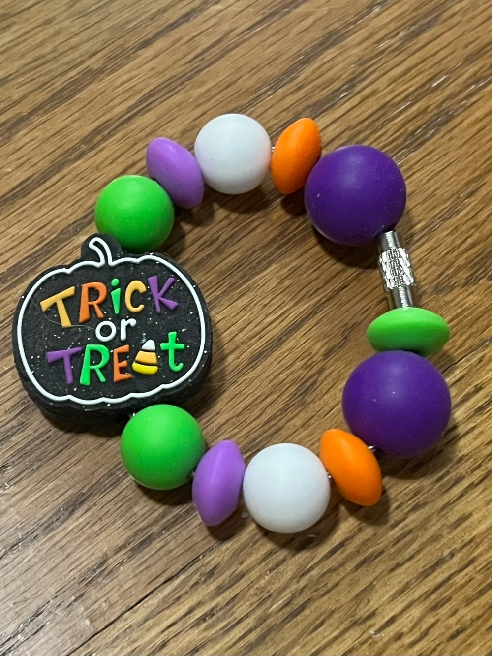 New trick or treat Halloween themed Beaded Tumbler Stanley cup backpack charm